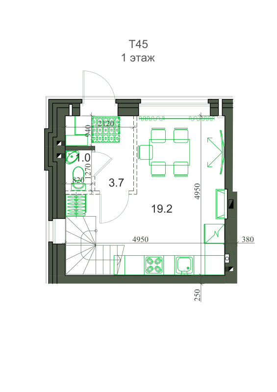 Проект Э6-Т45 (фото) № 2